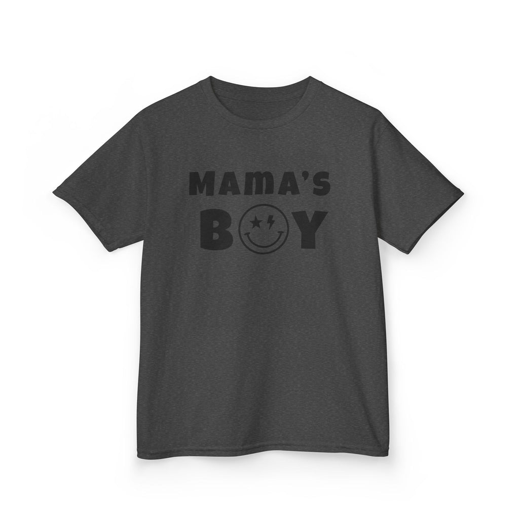 Kids Punk Smiley Tee — “Mama’s Boy” Graphic T-Shirt
