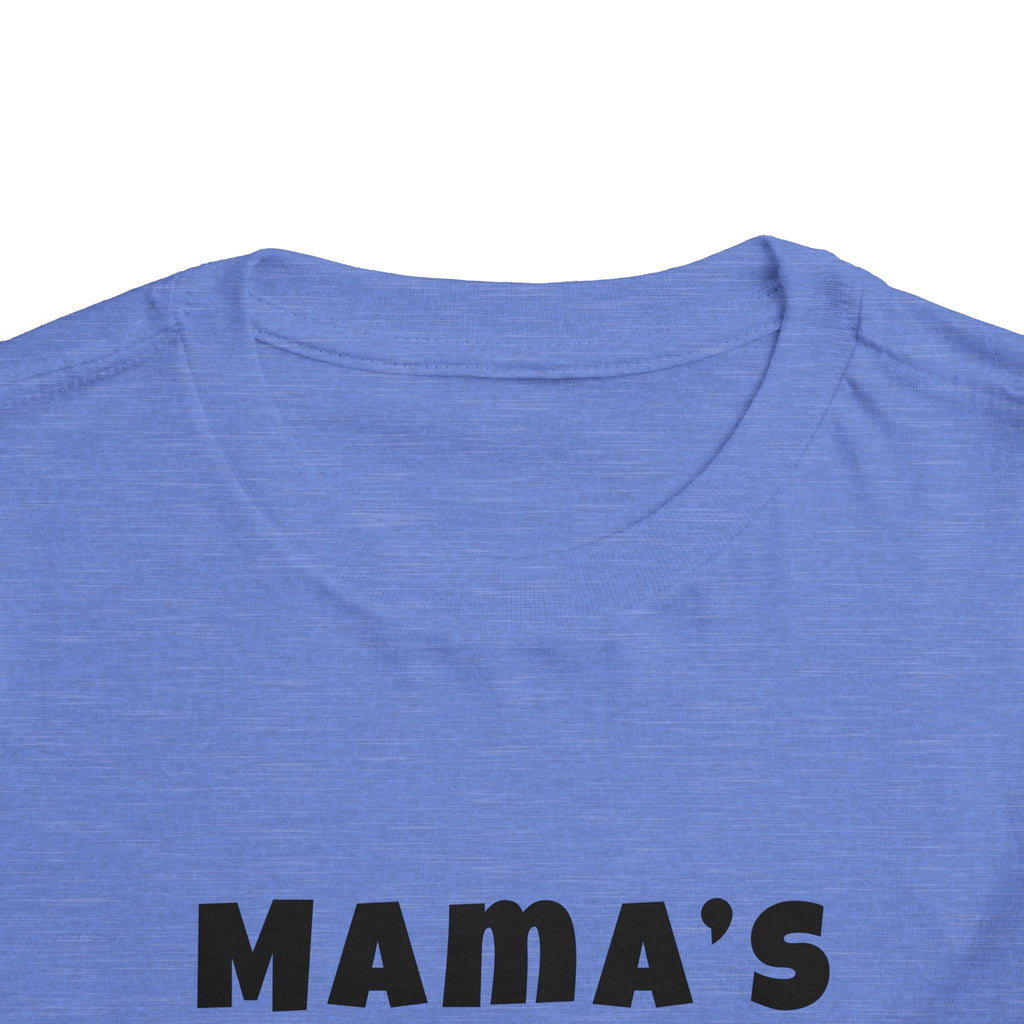 Mama's Boy Toddler Tee — Punk Smiley Graphic