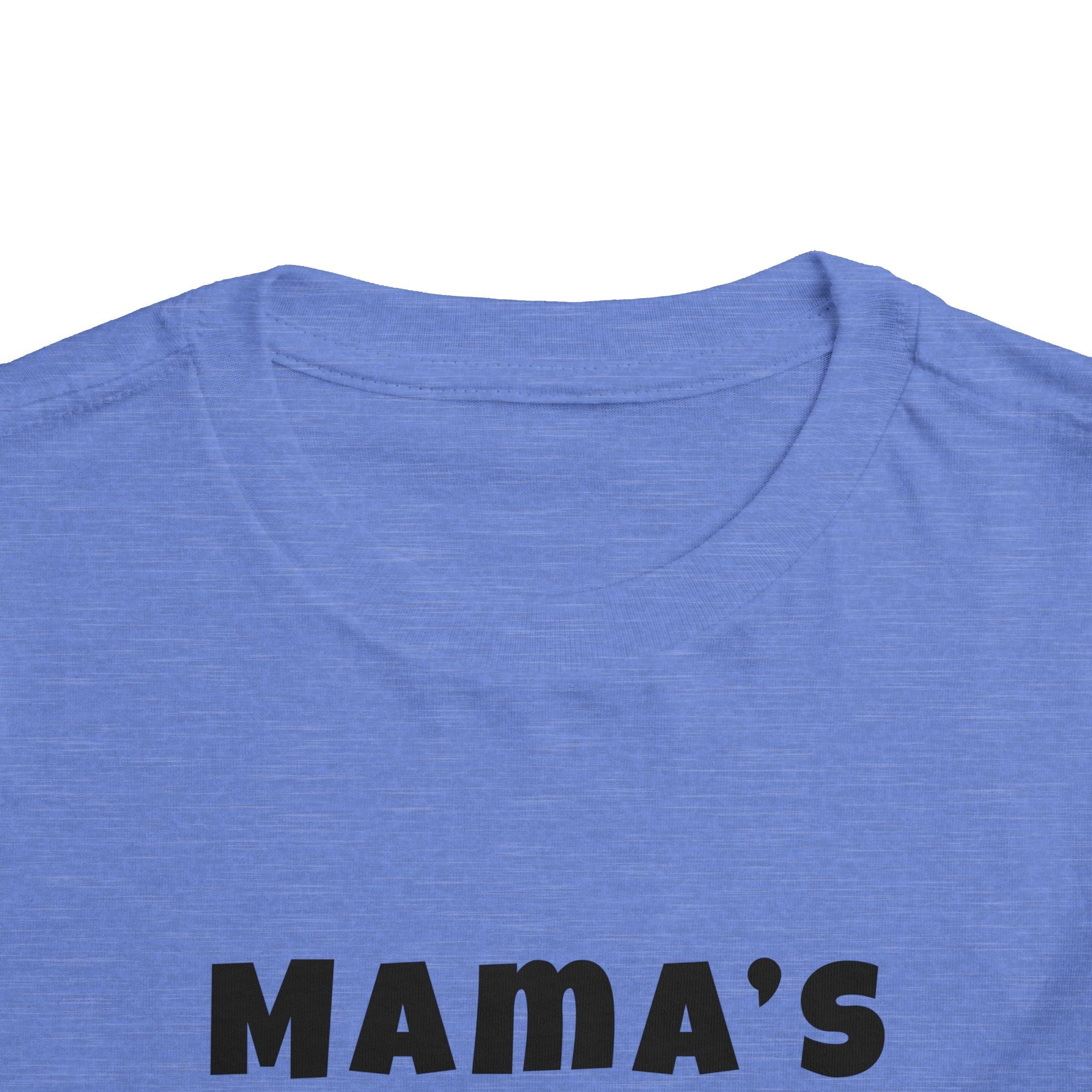 Mama's Boy Toddler Tee — Punk Smiley Graphic