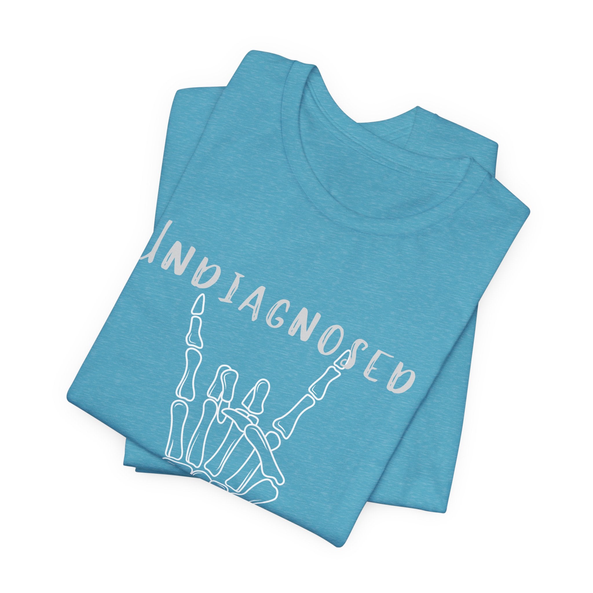 Undiagnosed But Something Ain't Right Skeleton Rock Tee