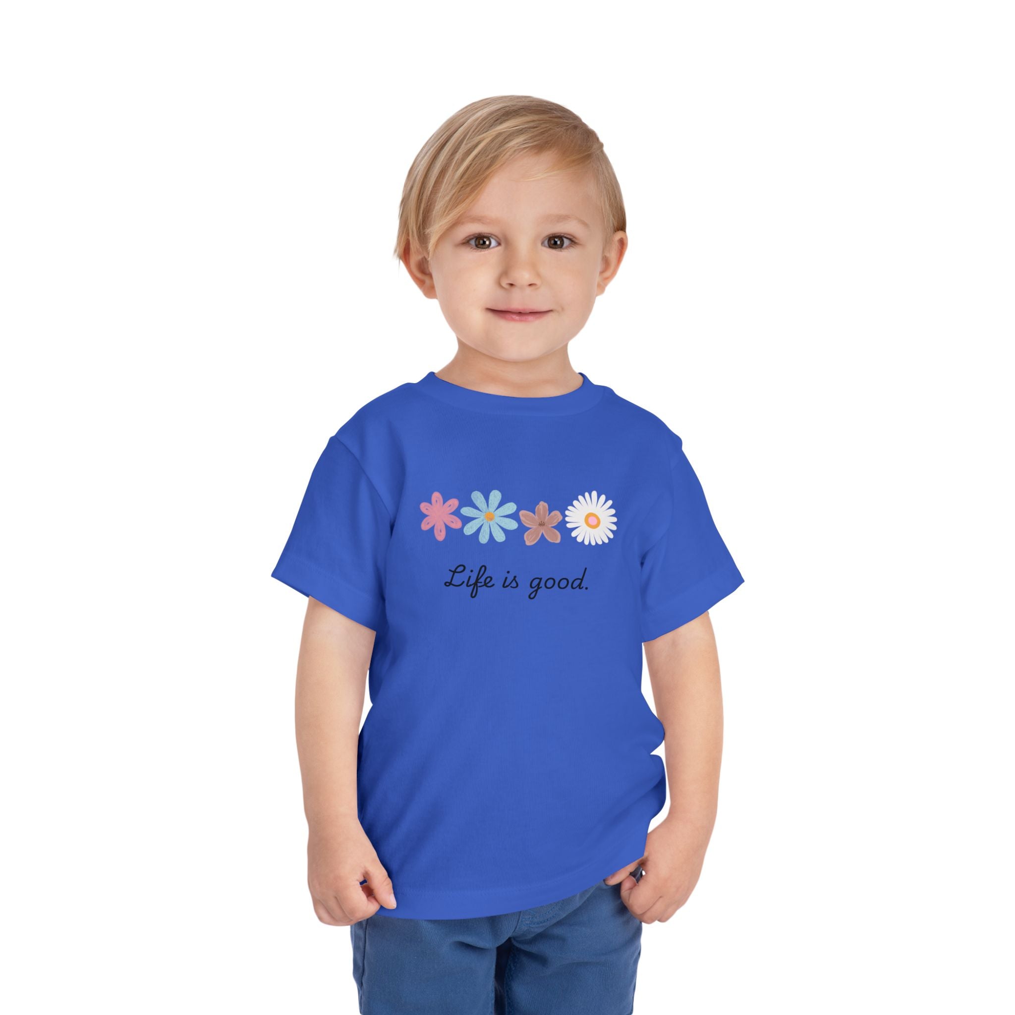 Life Is Good Toddler Tee — Positive Slogan Kids T-Shirt