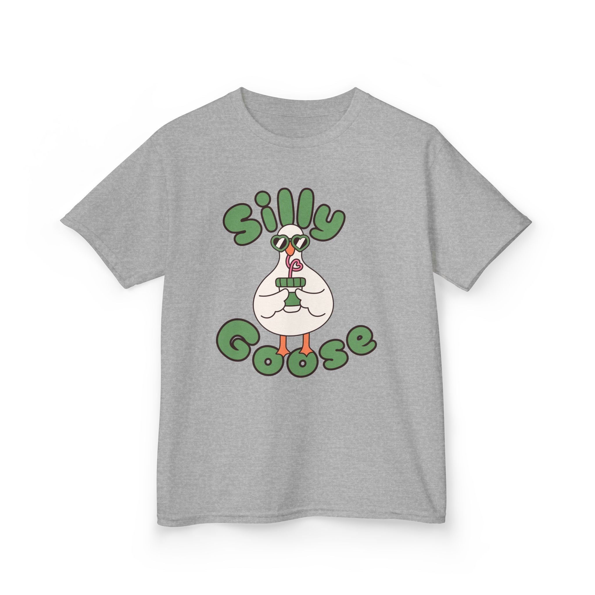 Silly Goose Kids T-Shirt — Cute Cartoon Goose Tee for Children