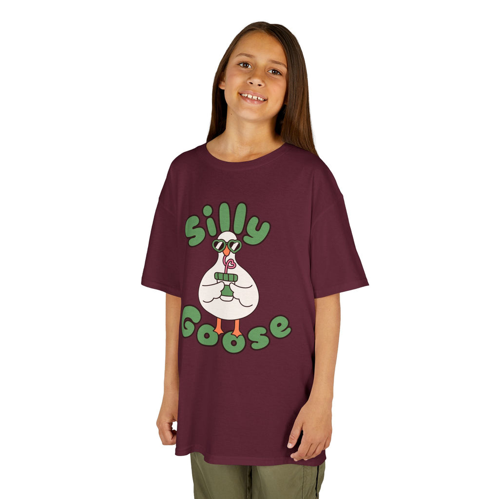 Silly Goose Kids T-Shirt — Cute Cartoon Goose Tee for Children
