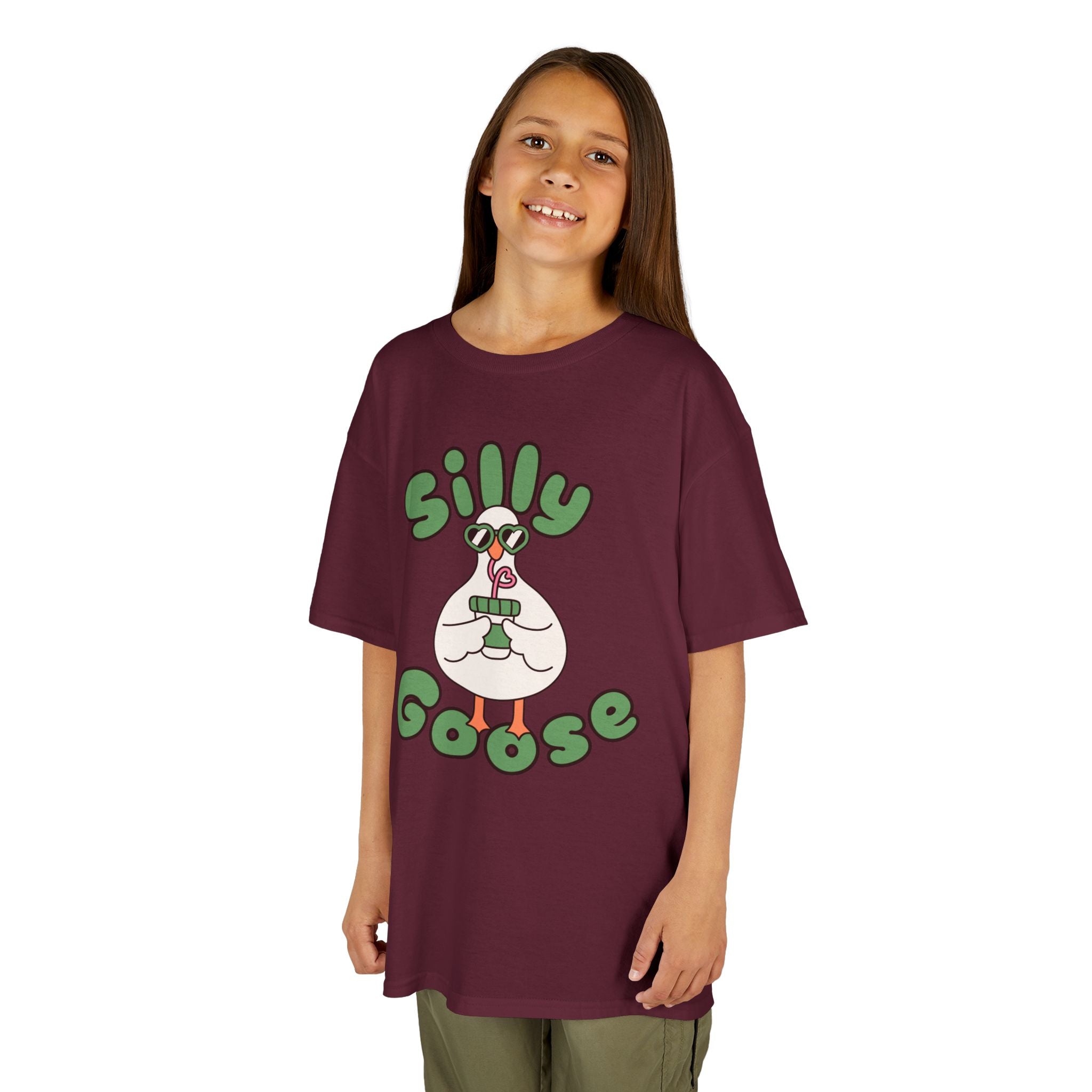Silly Goose Kids T-Shirt — Cute Cartoon Goose Tee for Children