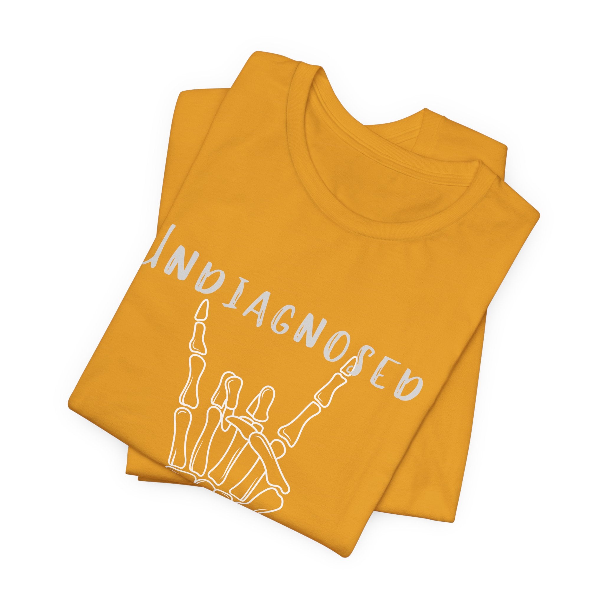 Undiagnosed But Something Ain't Right Skeleton Rock Tee