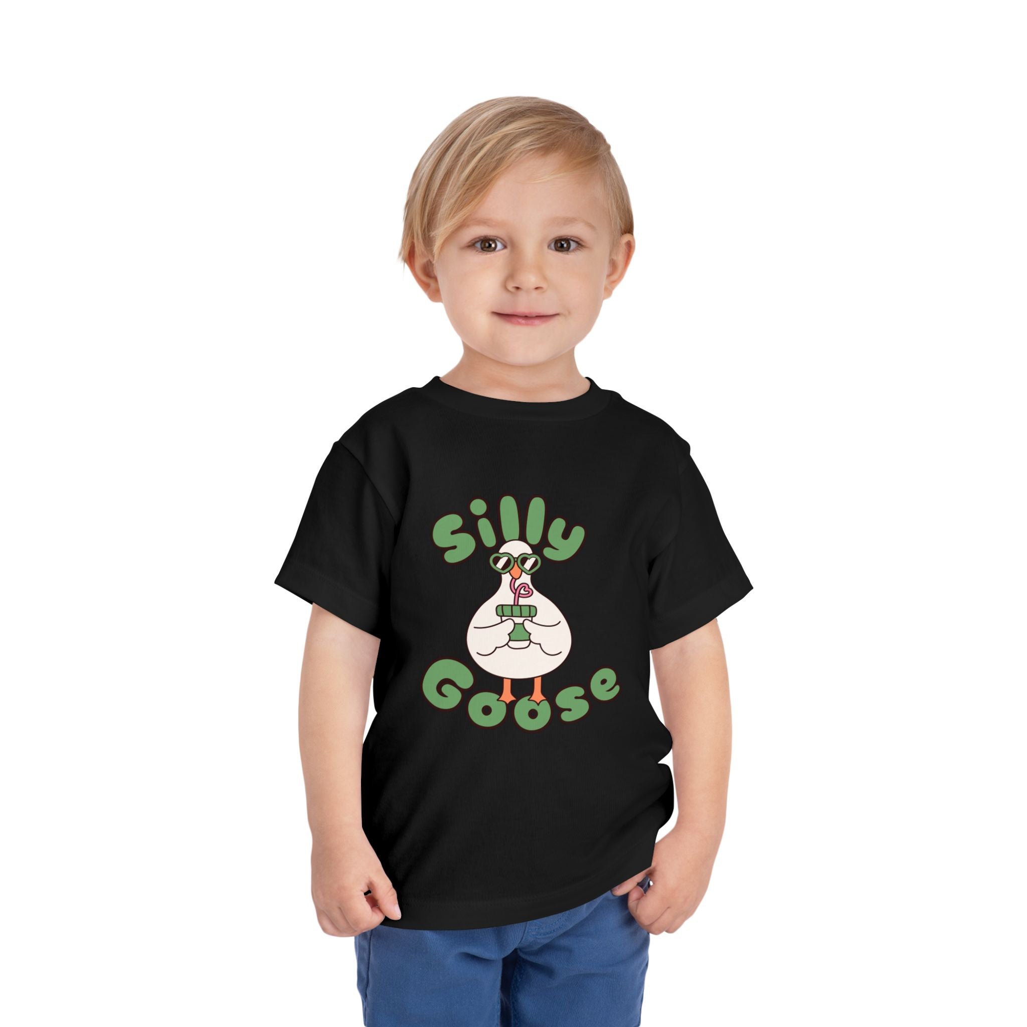 Silly Goose Toddler Tee — Cute Goose Graphic Kids Shirt