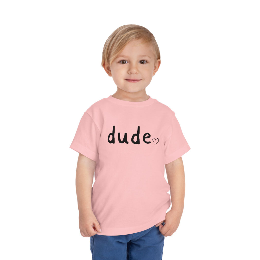 Dude Heart Toddler Tee — Kids' 'Dude' Heart T-Shirt