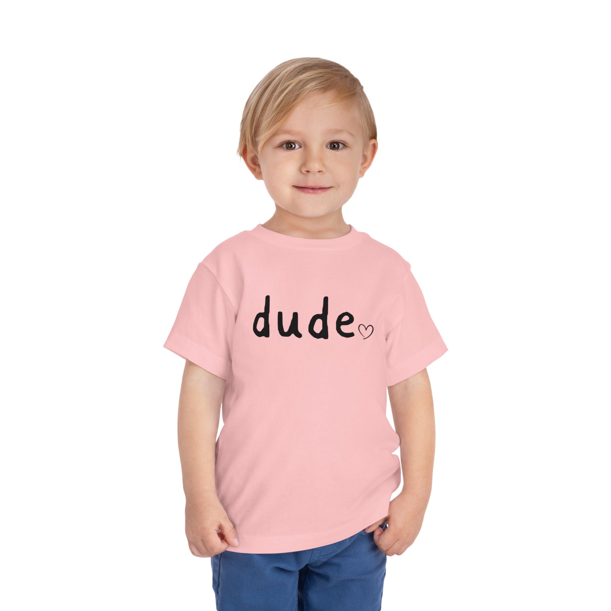 Dude Heart Toddler Tee — Kids' 'Dude' Heart T-Shirt