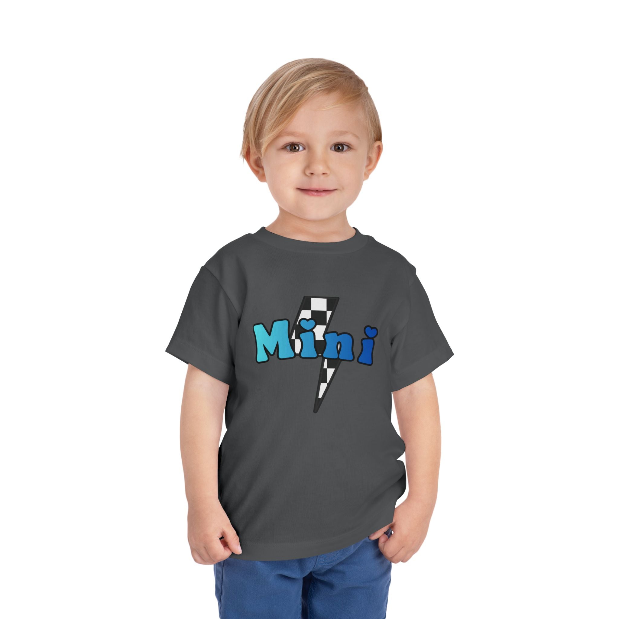 Toddler Lightning Bolt Short Sleeve Tee — Mini Lightning Bolt to Match Mama