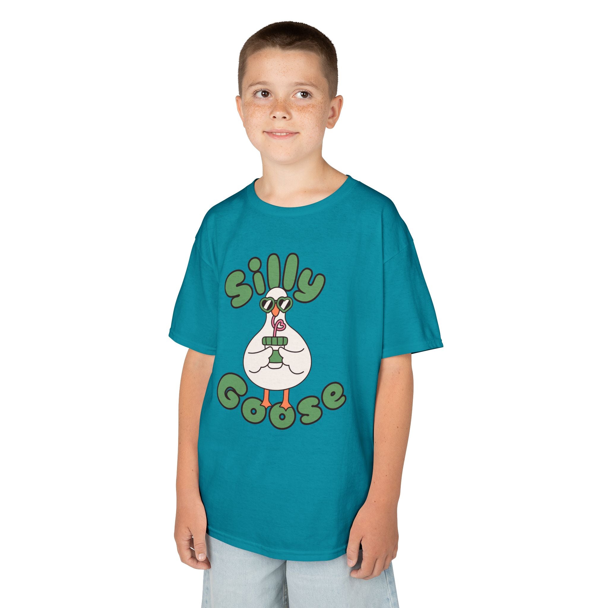 Silly Goose Kids T-Shirt — Cute Cartoon Goose Tee for Children