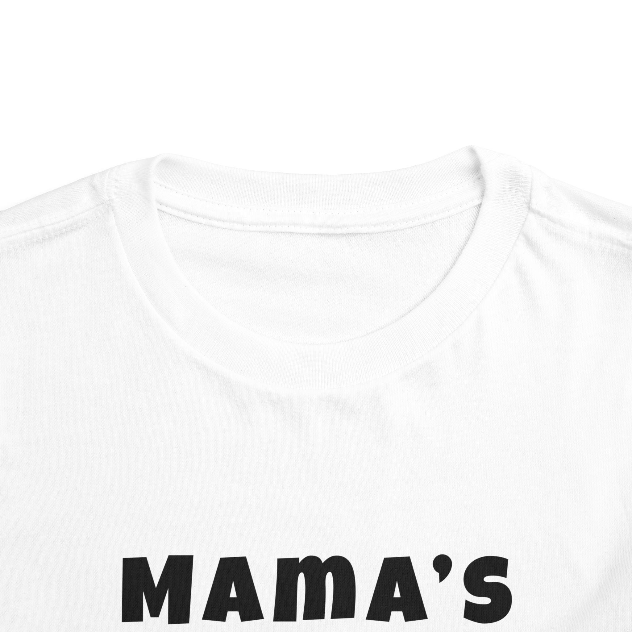 Mama's Boy Toddler Tee — Punk Smiley Graphic