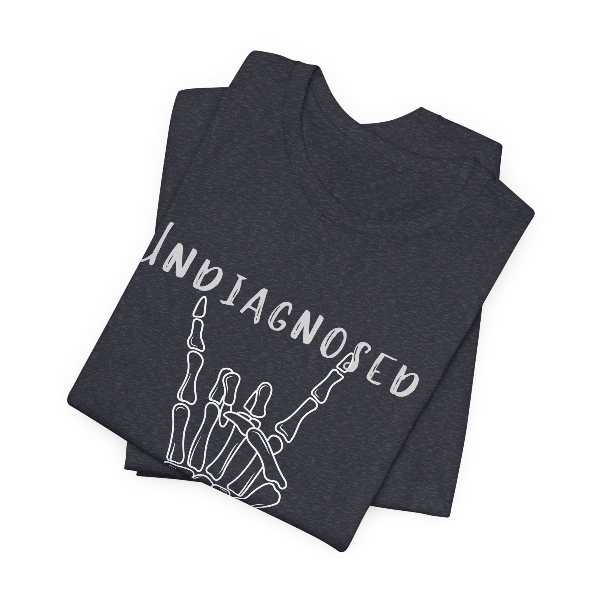 Undiagnosed But Something Ain't Right Skeleton Rock Tee