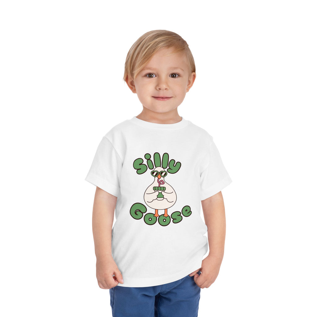 Silly Goose Toddler Tee — Cute Goose Graphic Kids Shirt
