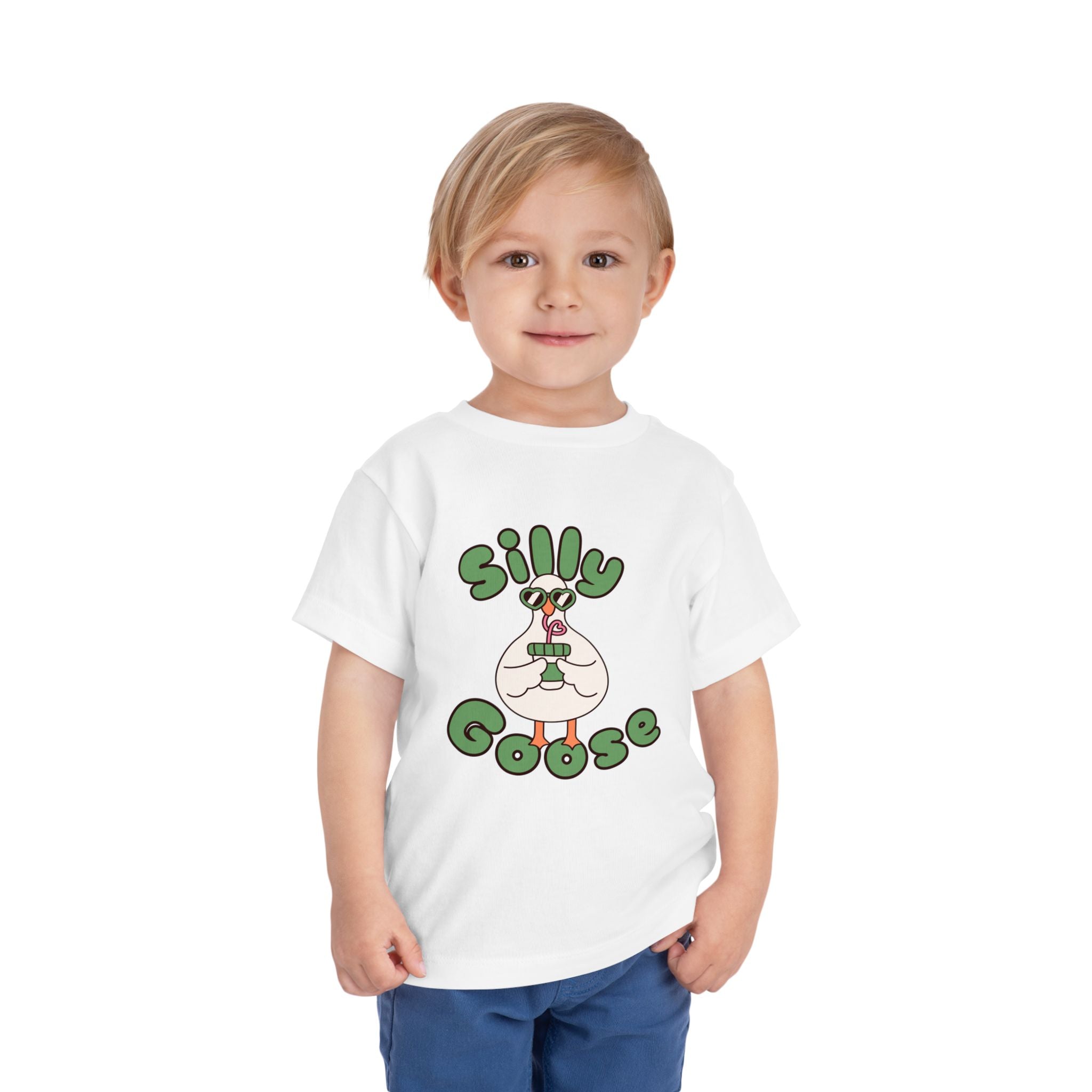 Silly Goose Toddler Tee — Cute Goose Graphic Kids Shirt