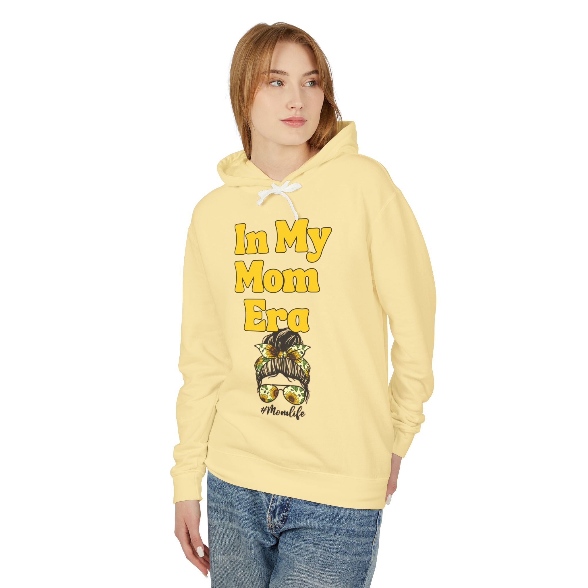 "In My Mom Era" Hoodie — Lightweight Mom Life Sweatshirt