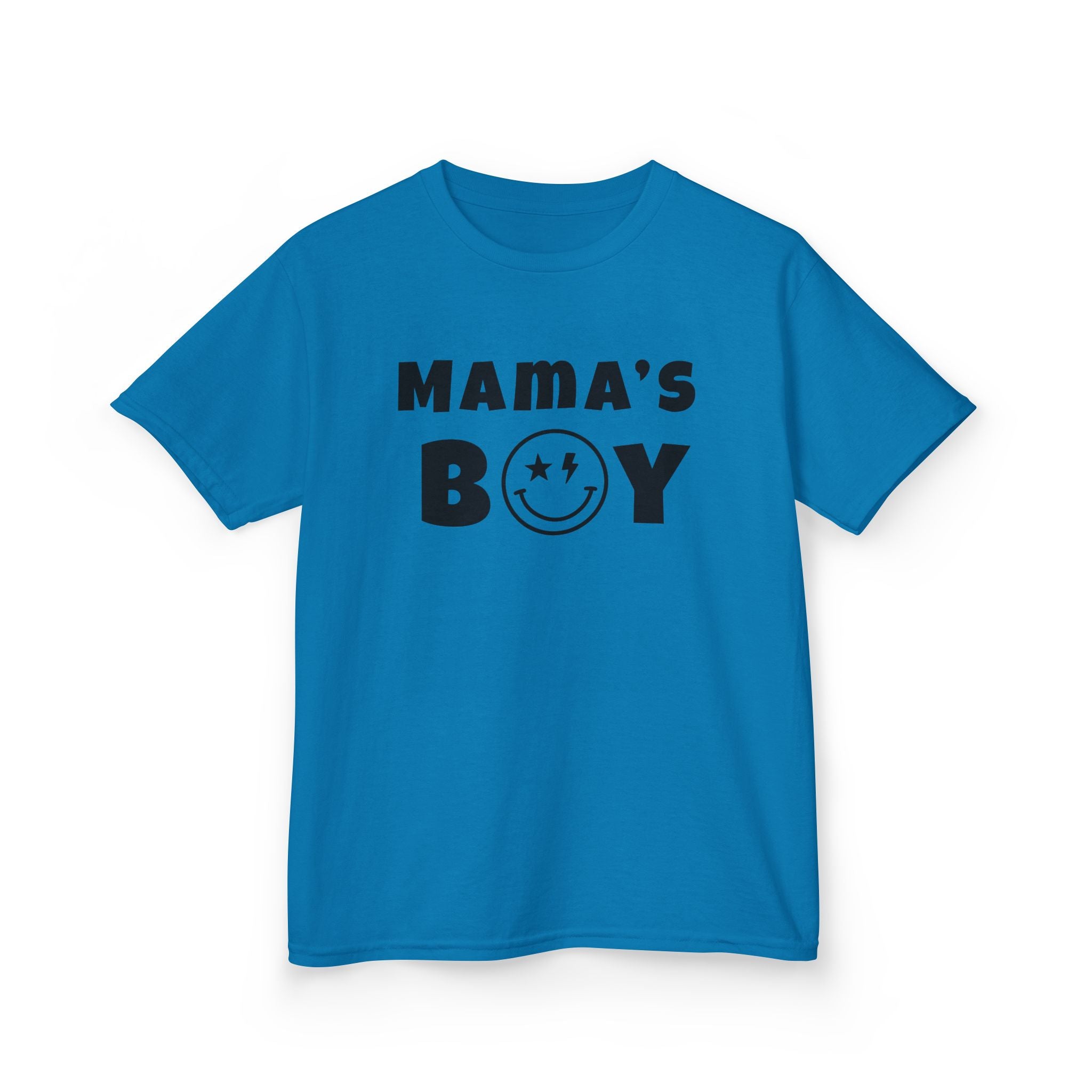 Kids Punk Smiley Tee — “Mama’s Boy” Graphic T-Shirt