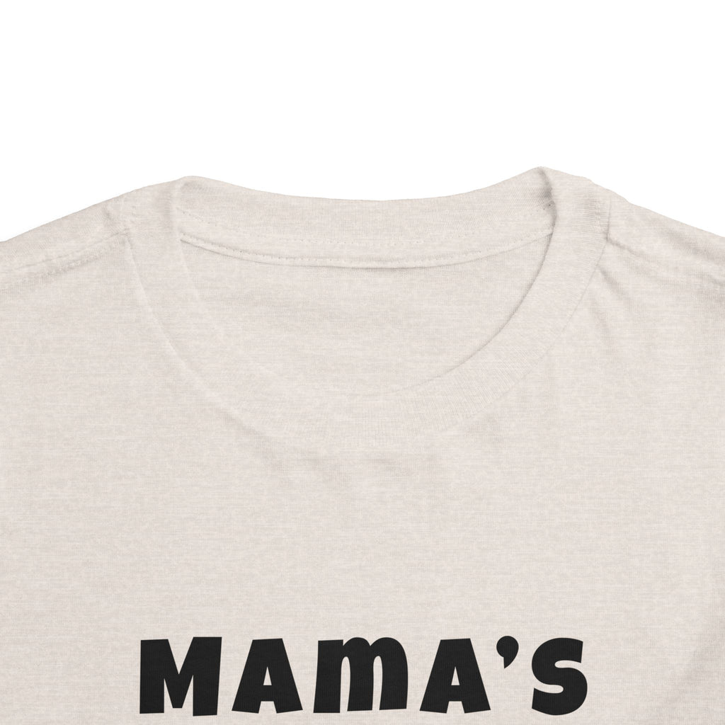 Mama's Boy Toddler Tee — Punk Smiley Graphic