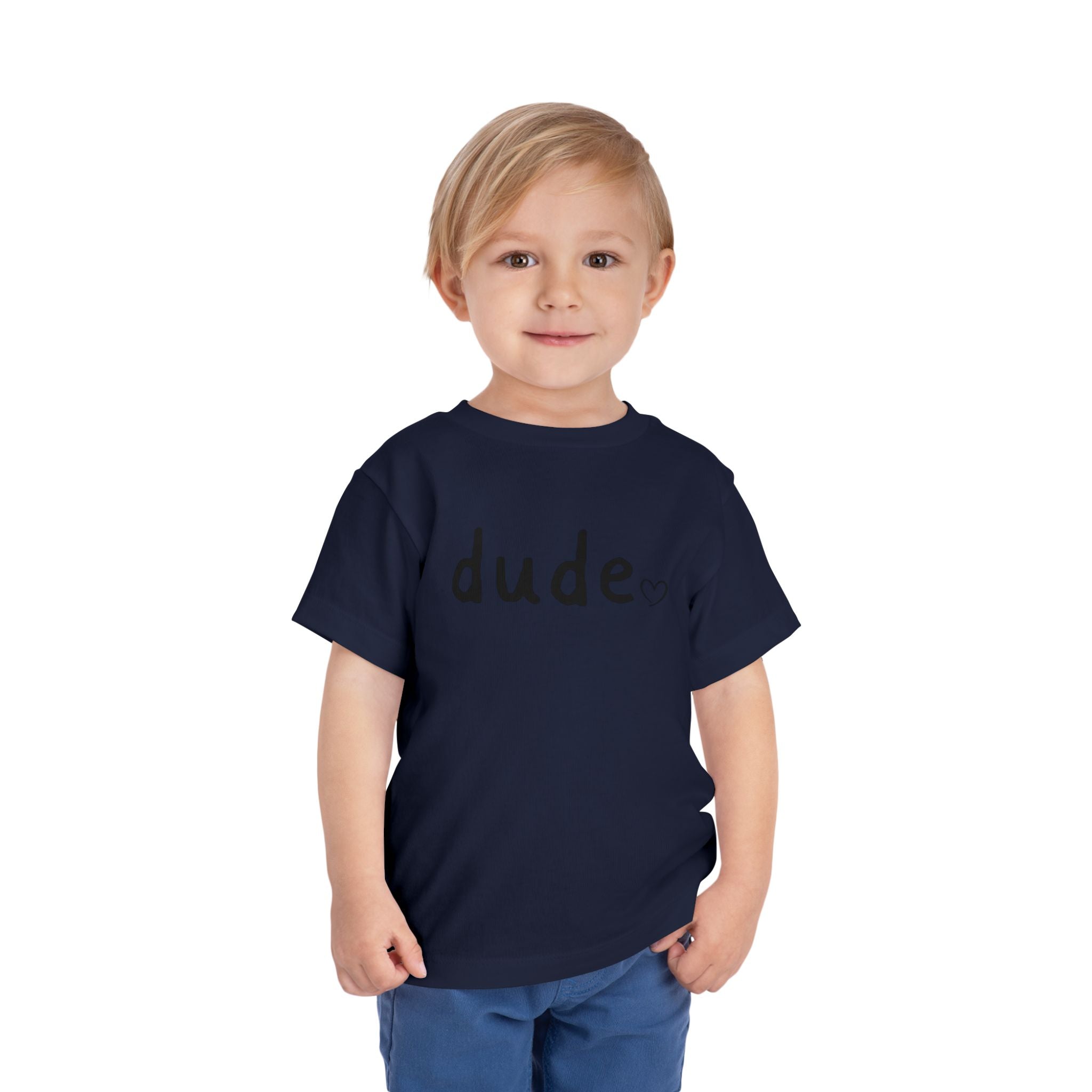 Dude Heart Toddler Tee — Kids' 'Dude' Heart T-Shirt