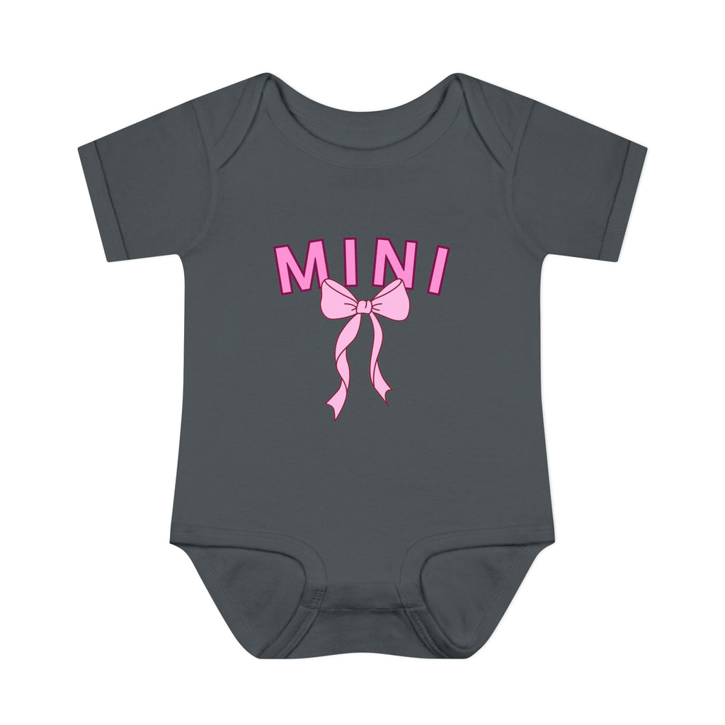 Infant Bodysuit — Mini Onesie with Bow (Matches Mama Shirt)