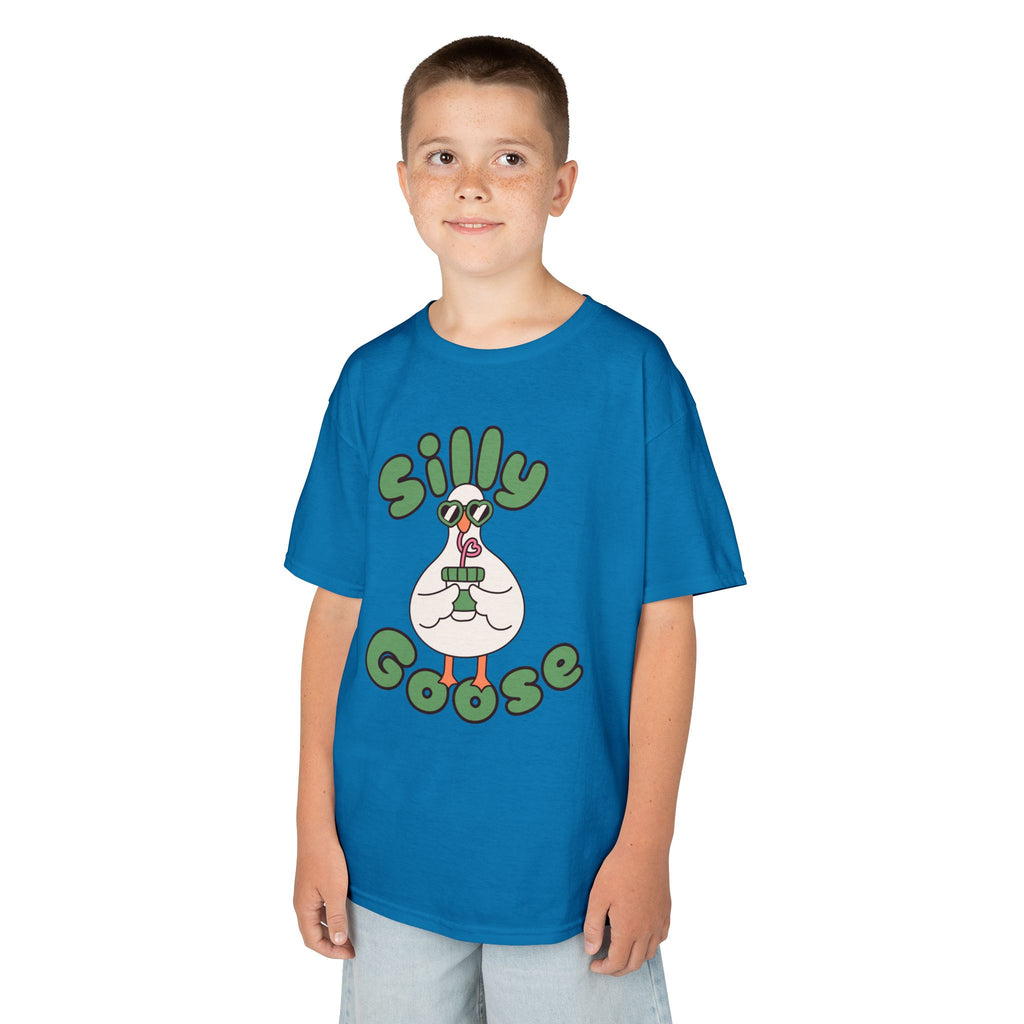 Silly Goose Kids T-Shirt — Cute Cartoon Goose Tee for Children