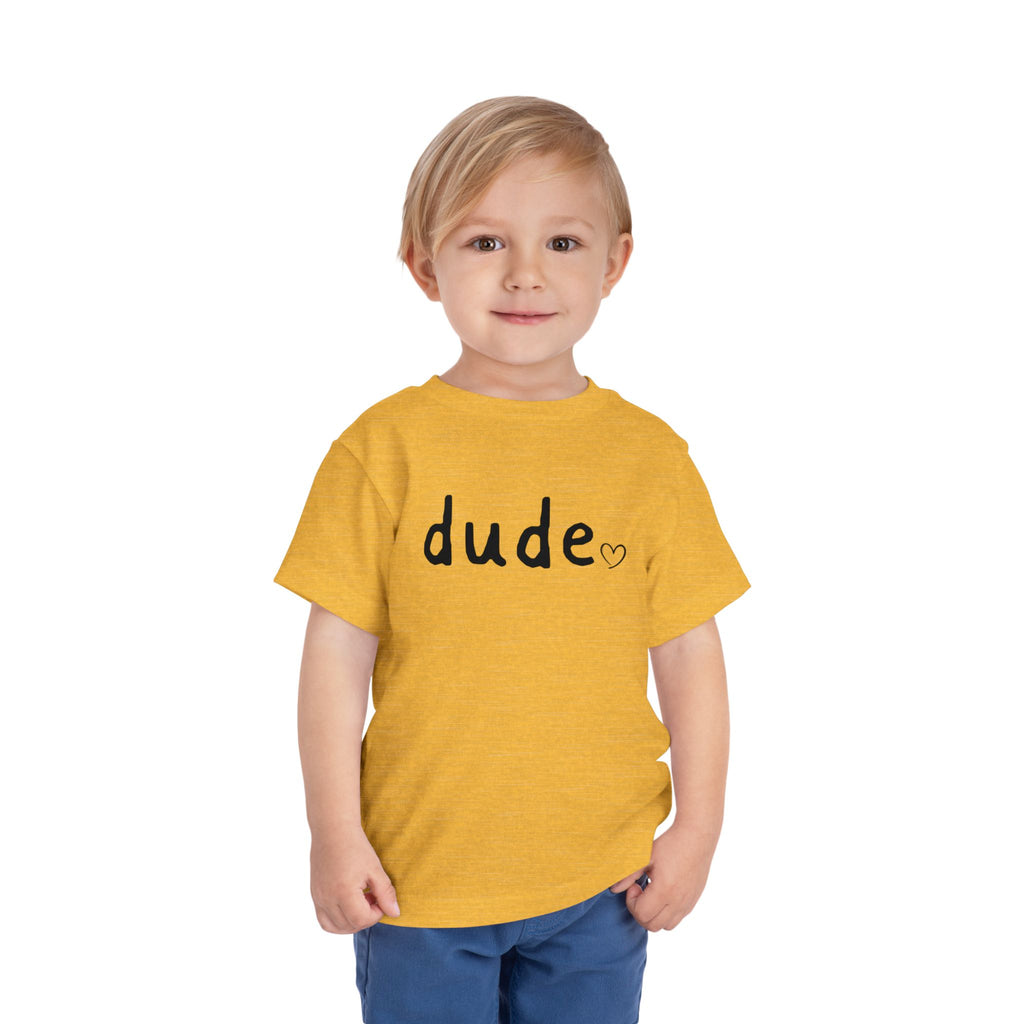 Dude Heart Toddler Tee — Kids' 'Dude' Heart T-Shirt