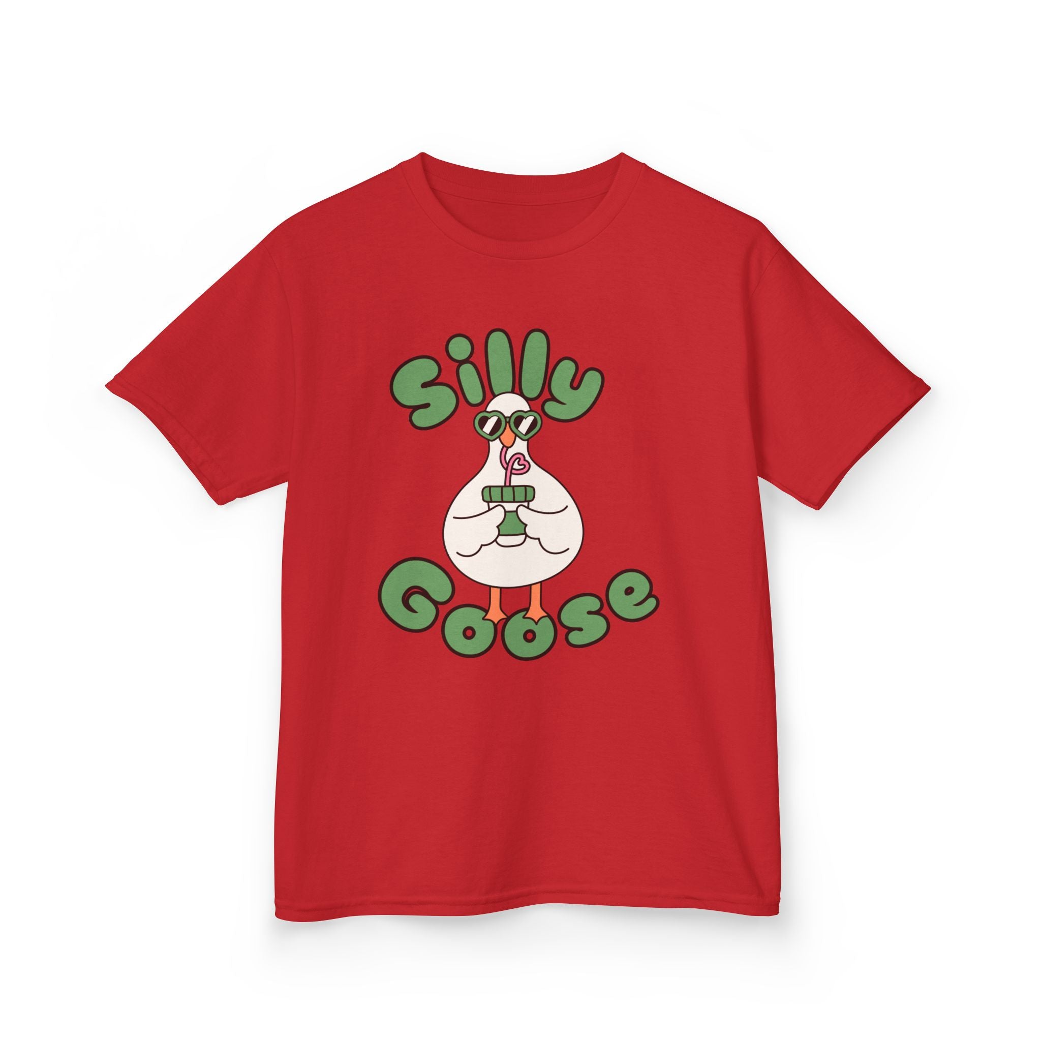 Silly Goose Kids T-Shirt — Cute Cartoon Goose Tee for Children
