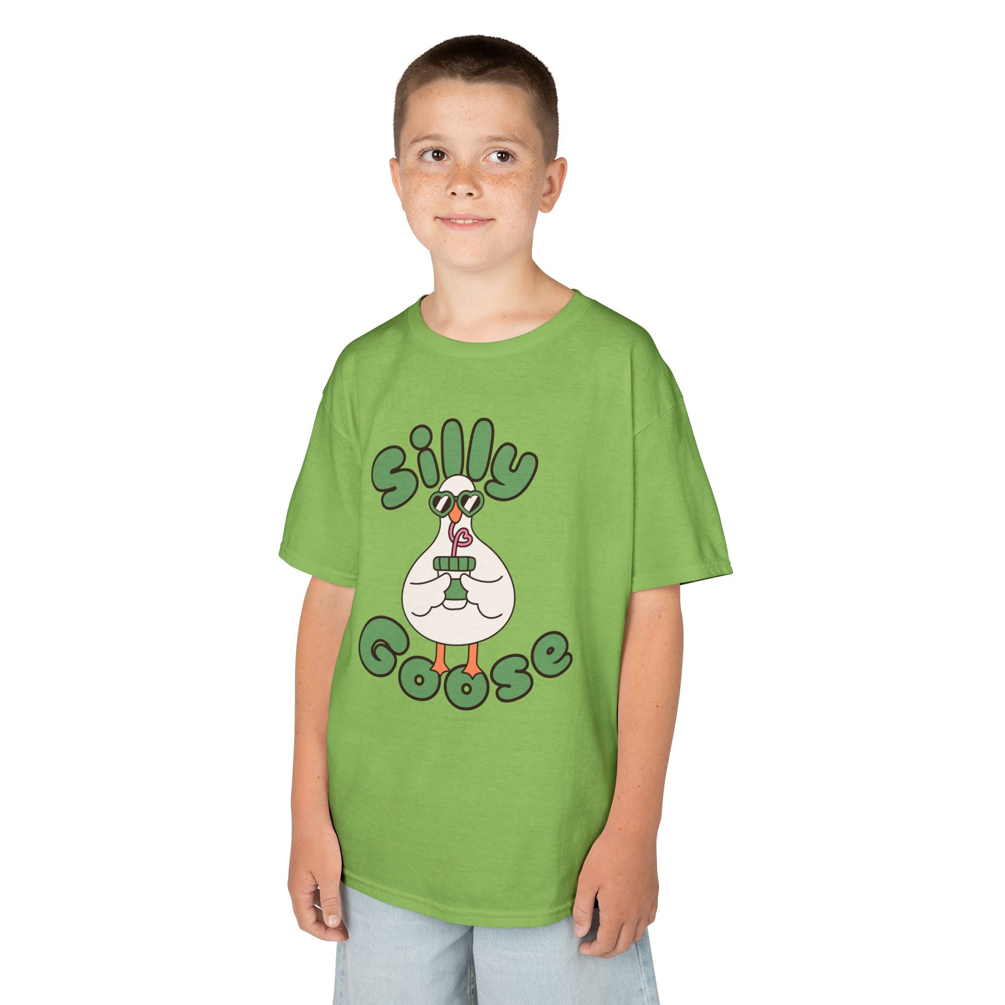 Silly Goose Kids T-Shirt — Cute Cartoon Goose Tee for Children