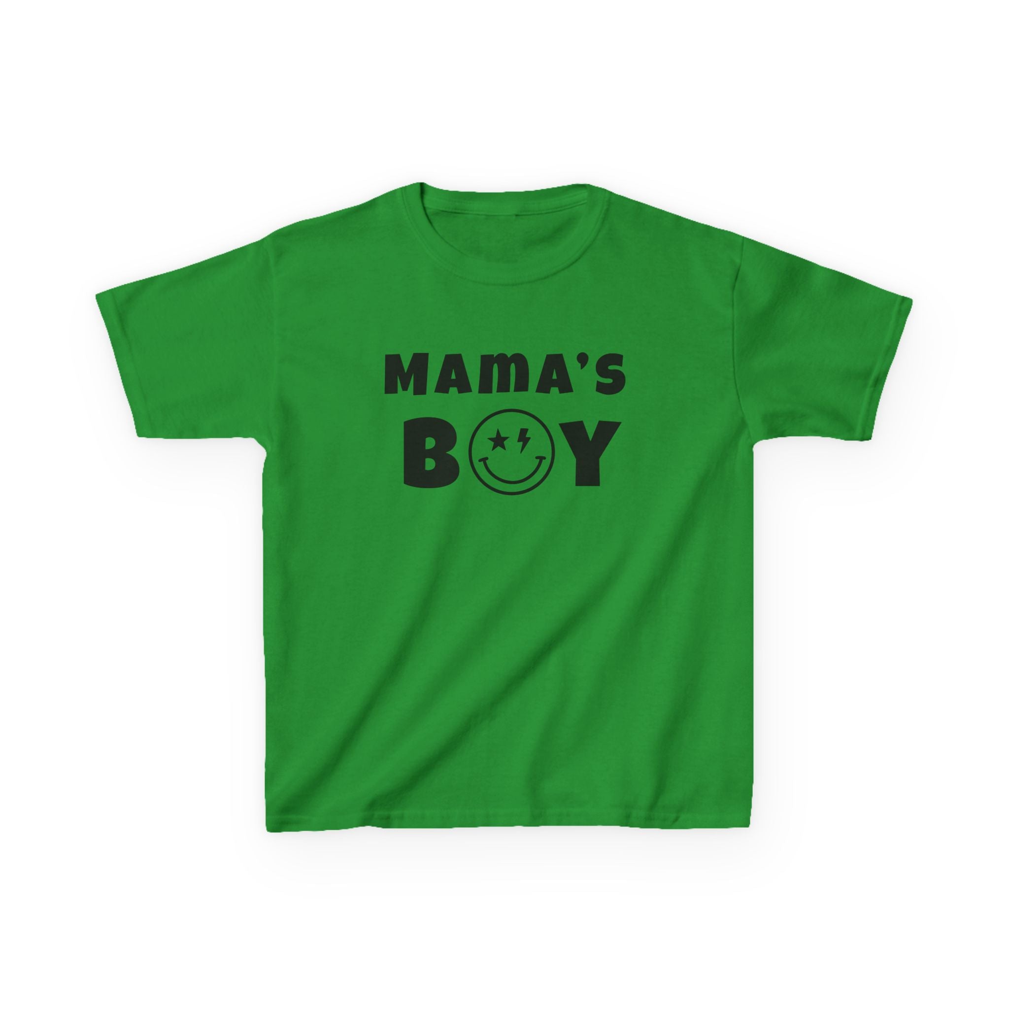 Kids Punk Smiley Tee — “Mama’s Boy” Graphic T-Shirt