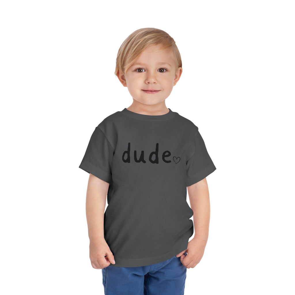 Dude Heart Toddler Tee — Kids' 'Dude' Heart T-Shirt
