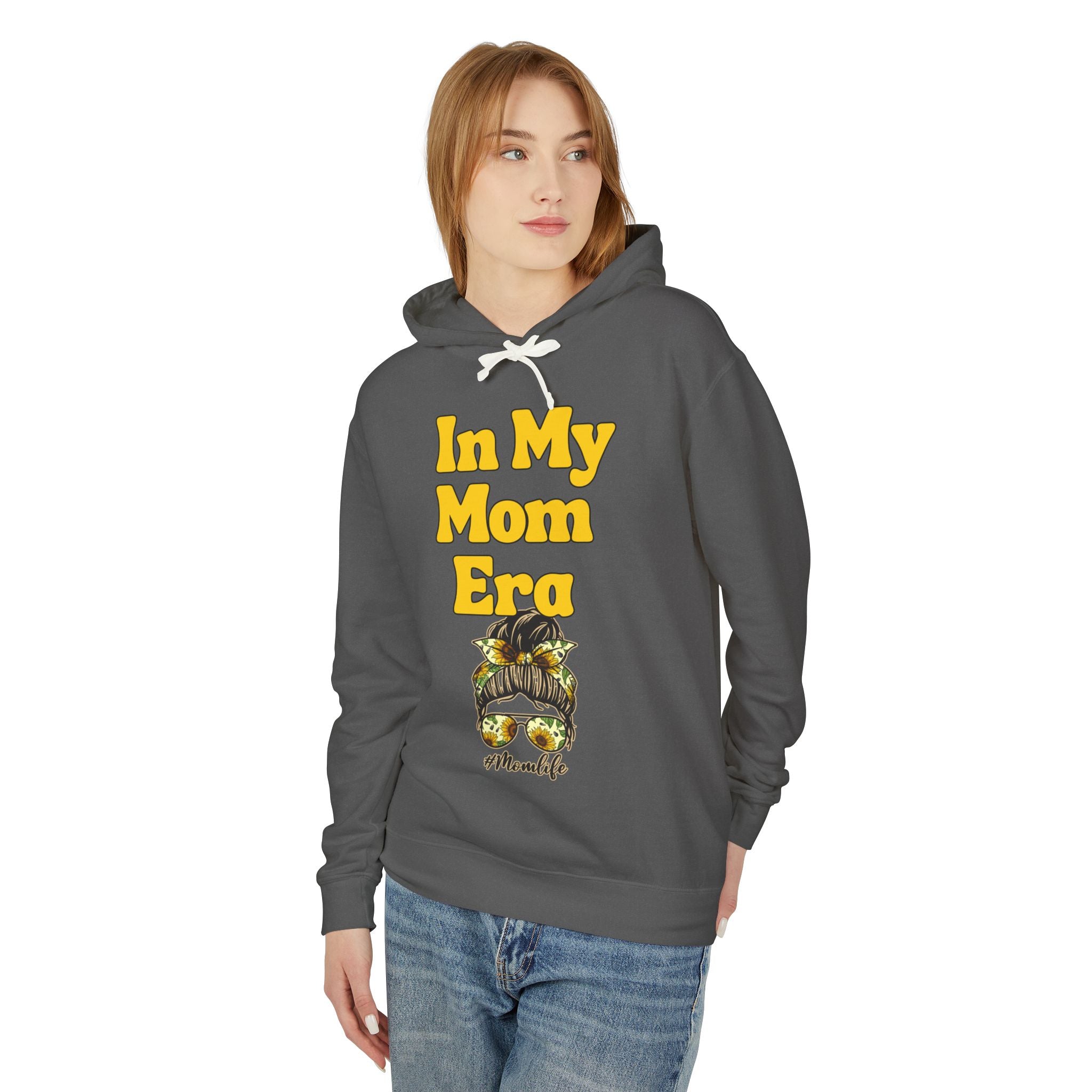 "In My Mom Era" Hoodie — Lightweight Mom Life Sweatshirt