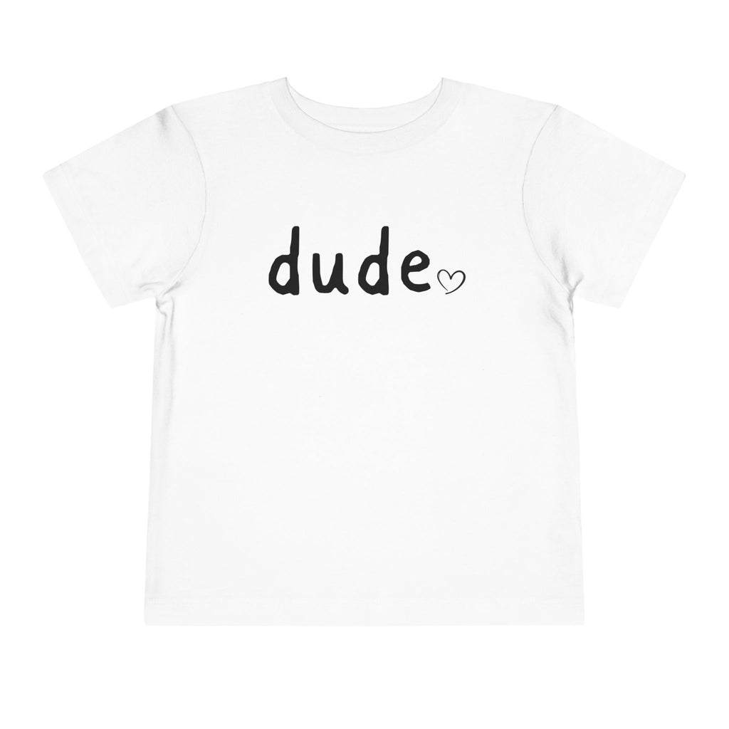 Dude Heart Toddler Tee — Kids' 'Dude' Heart T-Shirt