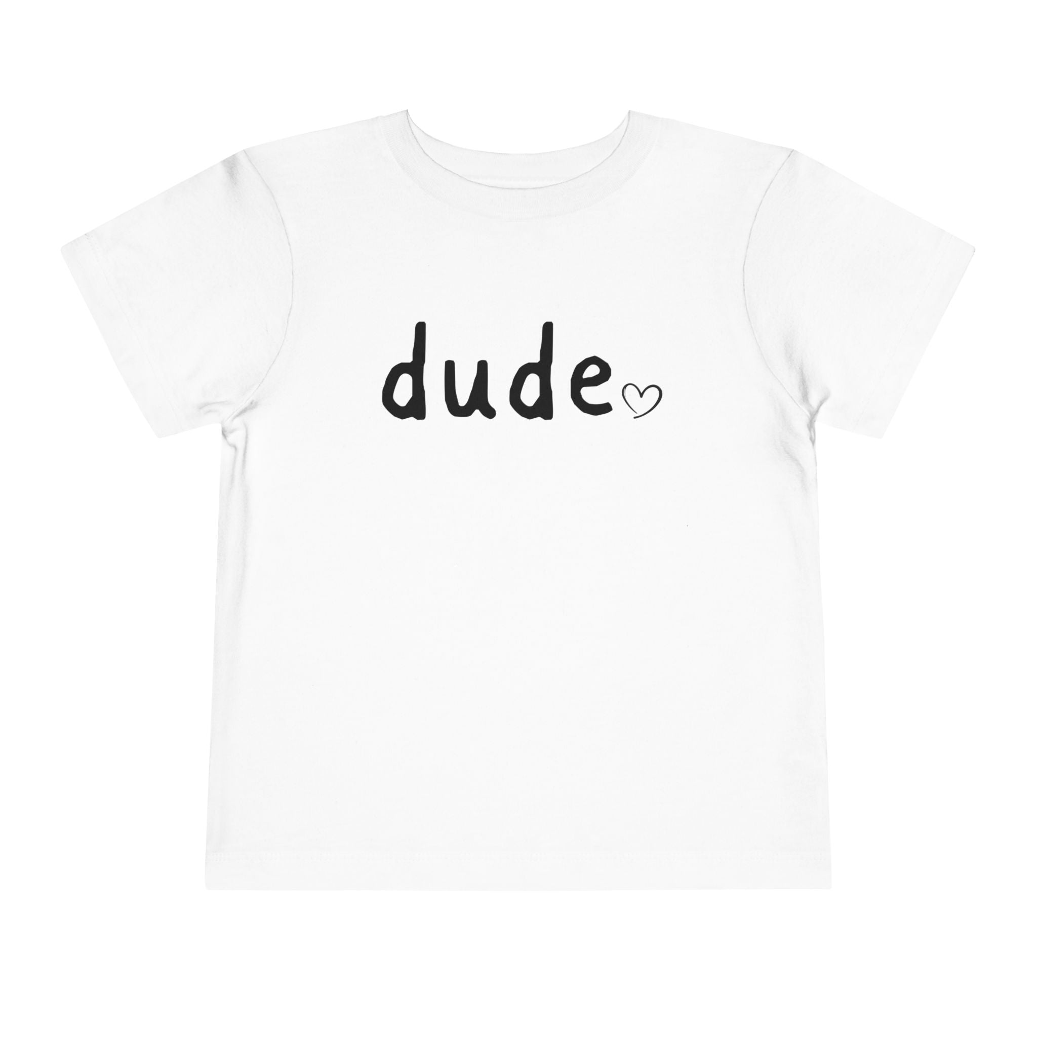 Dude Heart Toddler Tee — Kids' 'Dude' Heart T-Shirt