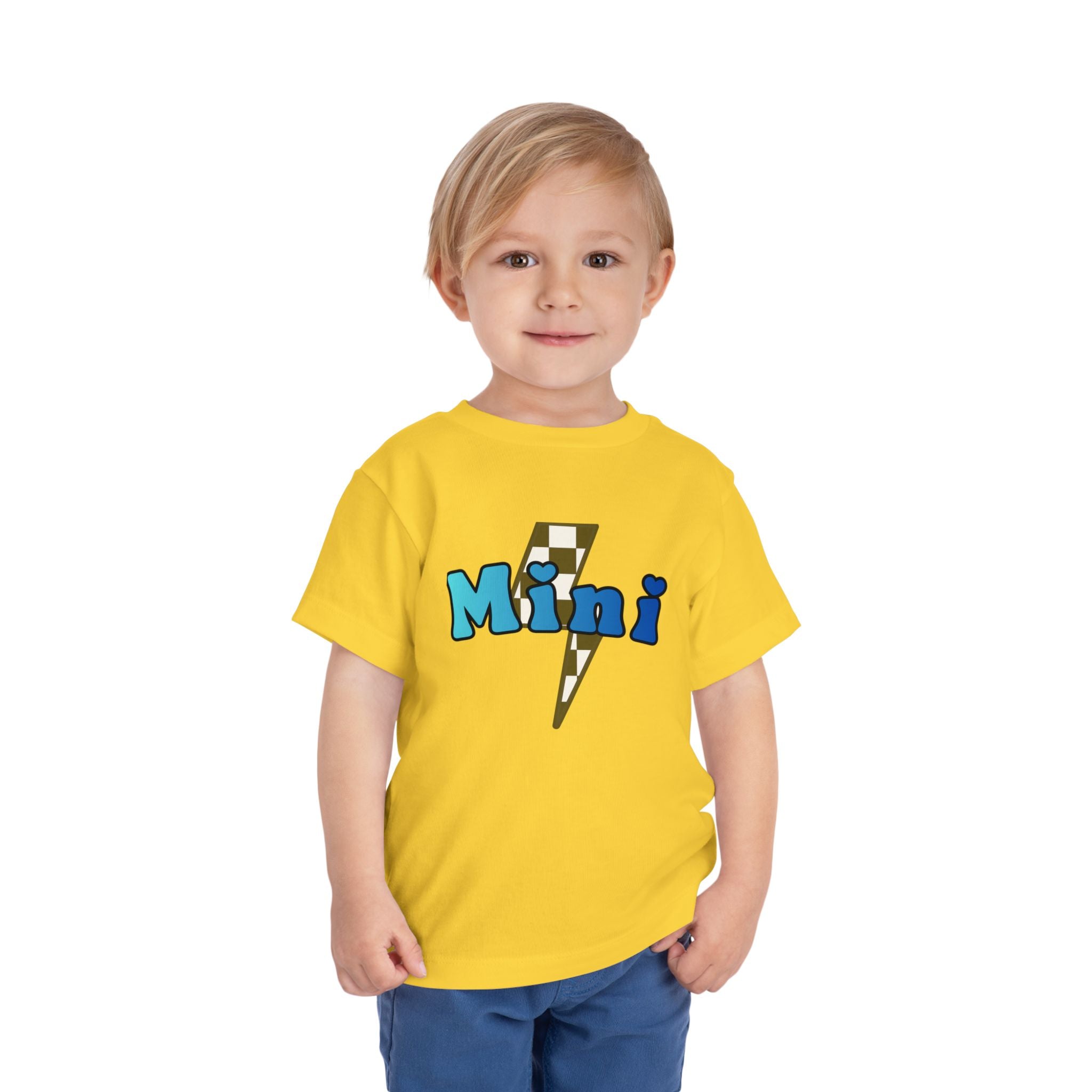 Toddler Lightning Bolt Short Sleeve Tee — Mini Lightning Bolt to Match Mama