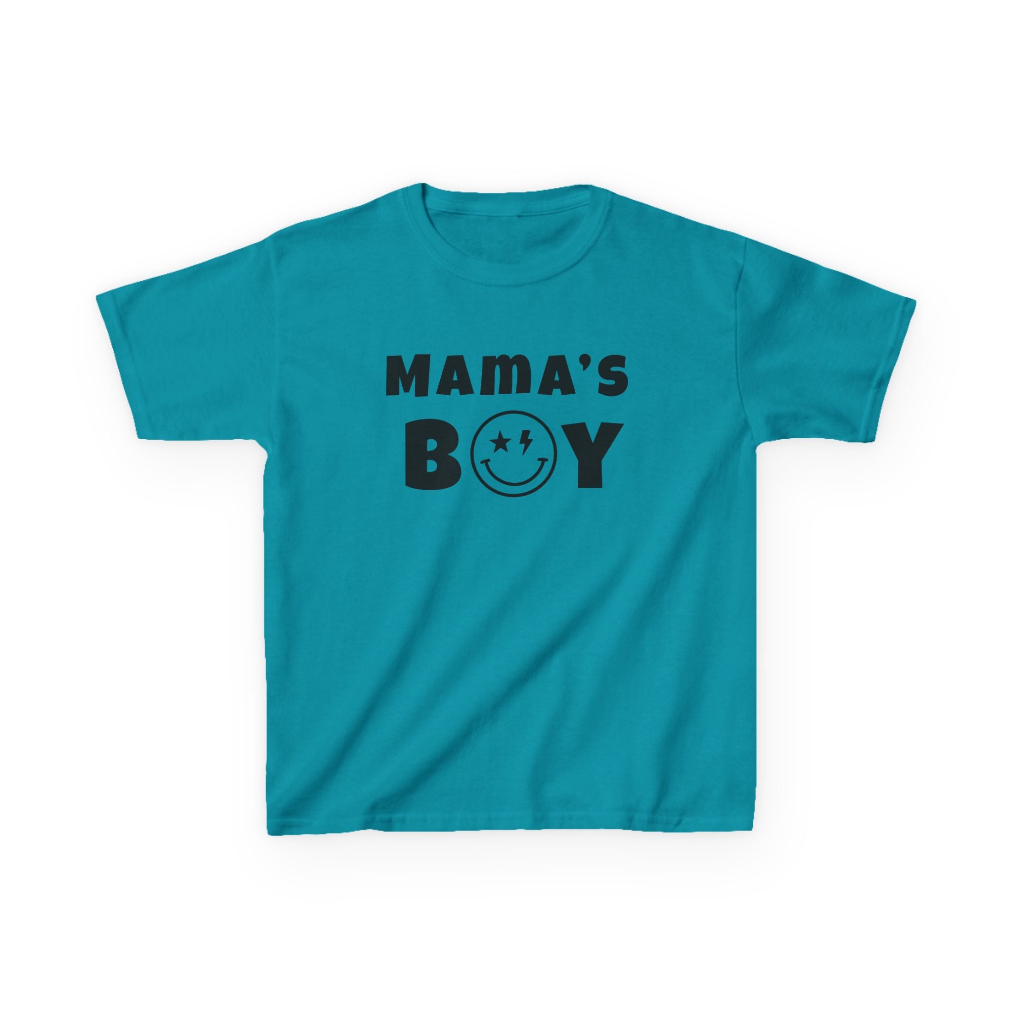 Kids Punk Smiley Tee — “Mama’s Boy” Graphic T-Shirt