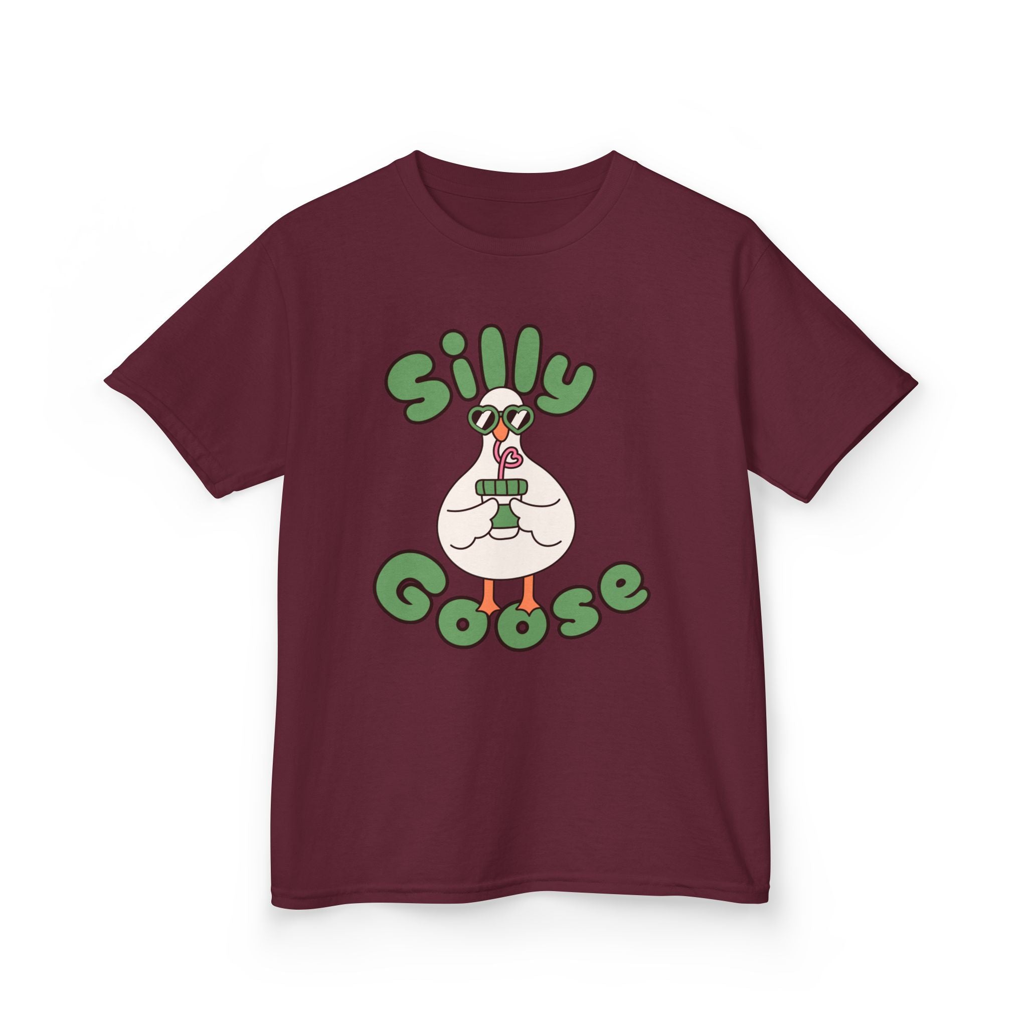 Silly Goose Kids T-Shirt — Cute Cartoon Goose Tee for Children