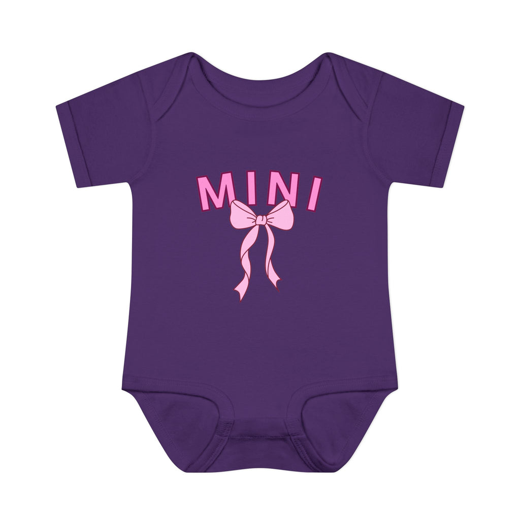 Infant Bodysuit — Mini Onesie with Bow (Matches Mama Shirt)