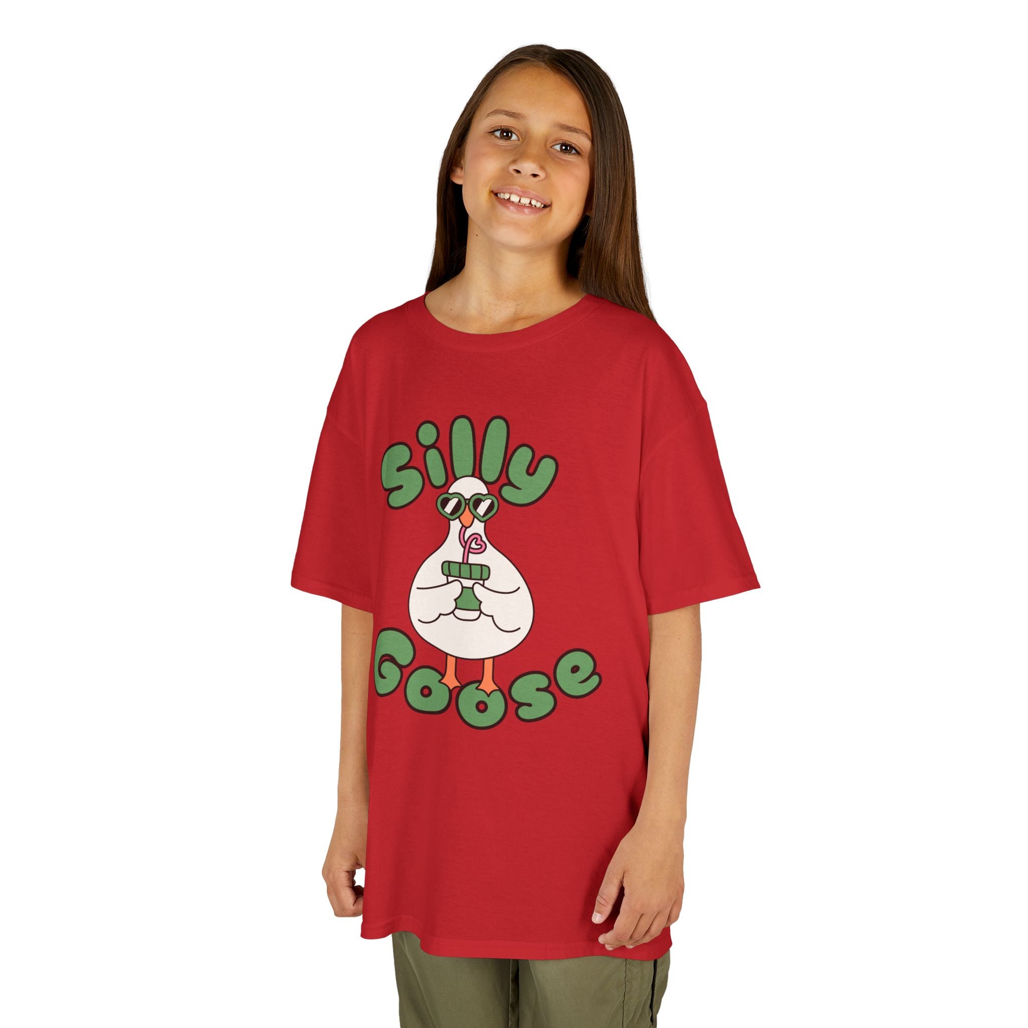 Silly Goose Kids T-Shirt — Cute Cartoon Goose Tee for Children