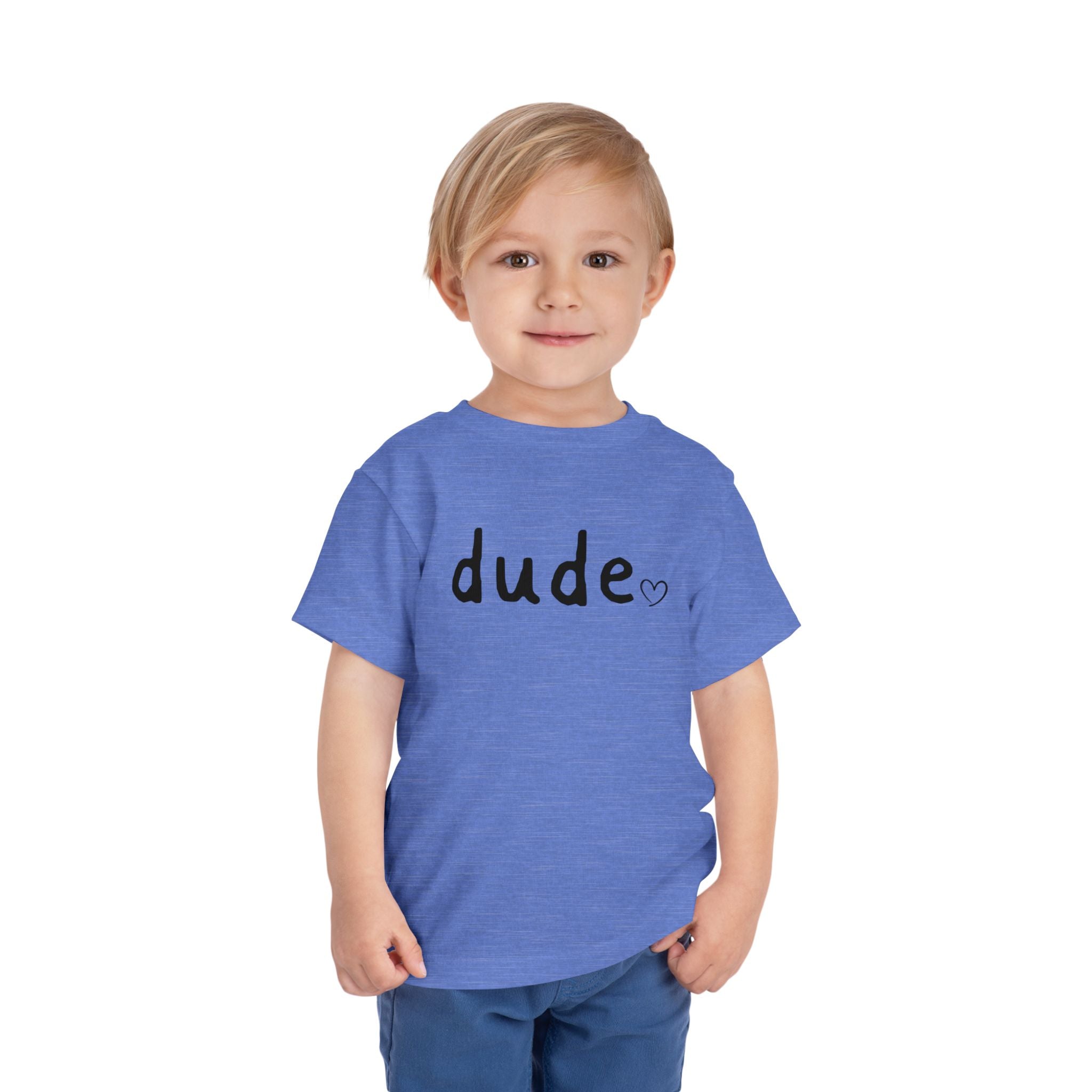 Dude Heart Toddler Tee — Kids' 'Dude' Heart T-Shirt